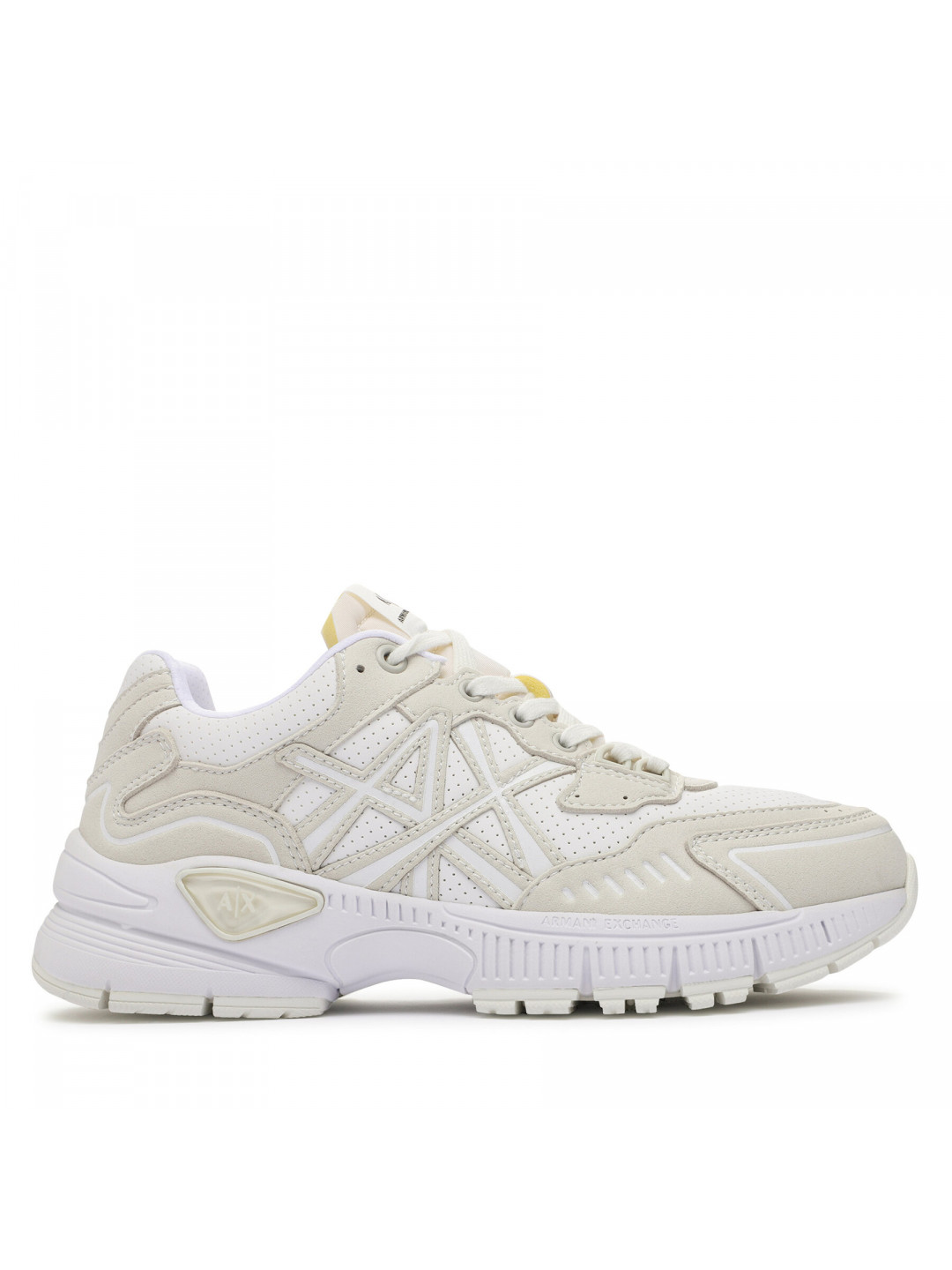Sneakersy Armani Exchange XUX188 XV775 T063 Écru